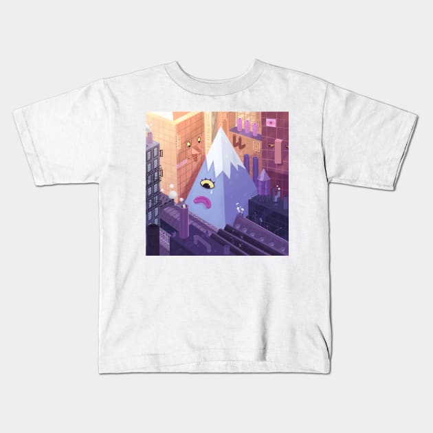 Mountain Kids T-Shirt by Clement